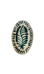 ALEX AND TRAHANAS Foglia Ceramic Oval Serving Platter