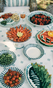 ALEX AND TRAHANAS Foglia Ceramic Oval Serving Platter