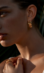 AMBER SCEATS Orchid Earrings