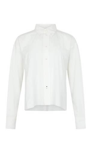 BASSIKE Crushed Cotton Cut Off Shirt
