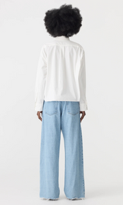 BASSIKE Crushed Cotton Cut Off Shirt
