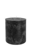 Load image into Gallery viewer, Black Italian Pillar Candle 5 Wick
