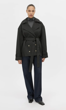 Load image into Gallery viewer, CAMILLA AND MARC Malia Belted Jacket in Black at SAINTE
