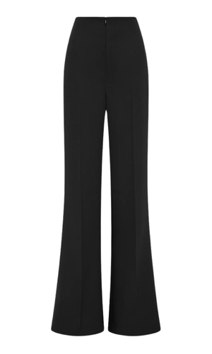 CARLA ZAMPATTI Black Crepe Low Waist Pant