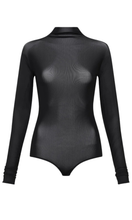 Load image into Gallery viewer, CARLA ZAMPATTI Black Pura Mesh Bodysuit
