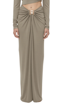 Load image into Gallery viewer, CHRISTOPHER ESBER Bezel Quartz Ruched Skirt
