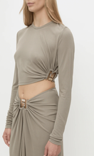 Load image into Gallery viewer, CHRISTOPHER ESBER Bezel Quartz Ruched Skirt
