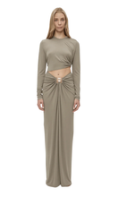 Load image into Gallery viewer, CHRISTOPHER ESBER | Bezel Quartz Ruched Skirt
