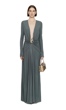 Load image into Gallery viewer, CHRISTOPHER ESBER Orica Crystal Ruched Long Sleeve Dress
