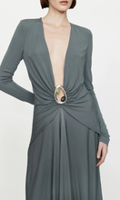 Load image into Gallery viewer, CHRISTOPHER ESBER Orica Crystal Ruched Long Sleeve Dress
