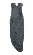 Load image into Gallery viewer, CHRISTOPHER ESBER Orica Crystal Ruched Jersey Strapless Dress
