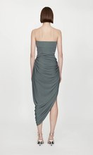 Load image into Gallery viewer, CHRISTOPHER ESBER Orica Crystal Ruched Jersey Strapless Dress

