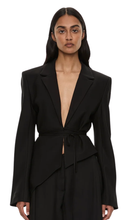 Load image into Gallery viewer, Christopher Esber Released Bias Blazer in Black at SAINTE
