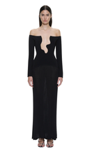 Load image into Gallery viewer, CHRISTOPHER ESBER | Salacia Pleated Off Shoulder Dress
