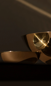 COREY ASHFORD Brass Atlas Incense Dish