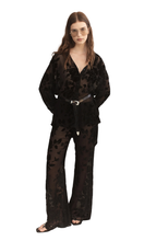 Load image into Gallery viewer, COURTNEY ZHENG | Eugene Silk Velvet Devore Pants
