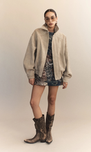 Load image into Gallery viewer, COURTNEY ZHENG Hektor Lambskin Leather Bomber
