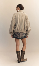 Load image into Gallery viewer, COURTNEY ZHENG Hektor Lambskin Leather Bomber
