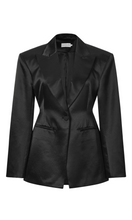 Load image into Gallery viewer, COURTNEY ZHENG Inge Wool Silk Duchesse Satin Blazer
