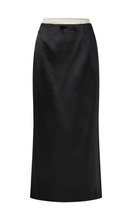 Load image into Gallery viewer, COURTNEY ZHENG Irene Wool Silk Duchesse Midi Skirt
