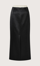 Load image into Gallery viewer, COURTNEY ZHENG Irene Wool Silk Duchesse Midi Skirt
