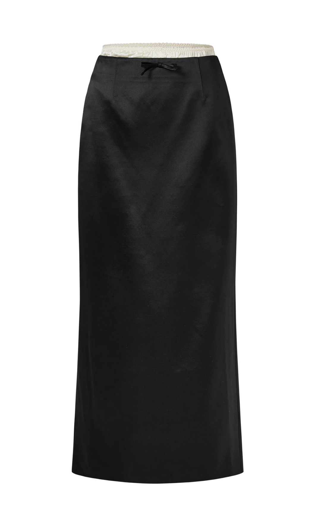 COURTNEY ZHENG Irene Wool Silk Duchesse Midi Skirt