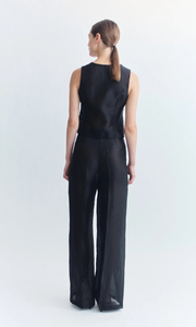 COURTNEY ZHENG Sabine Silk Organza Vest