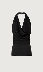 COURTNEY ZHENG Sibylle Halter Knit Top