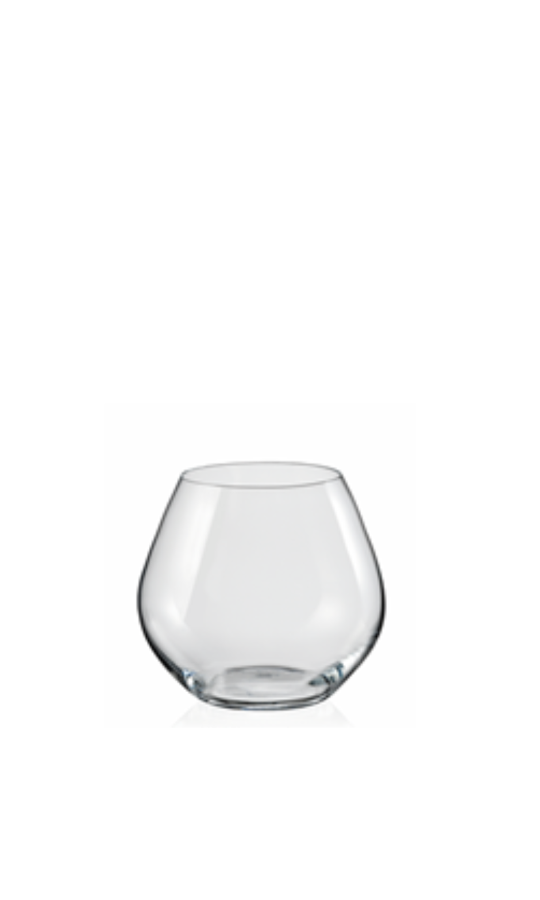 CRYSTAL Stemless Wine Glass 440ml 2pc Set SAINTE