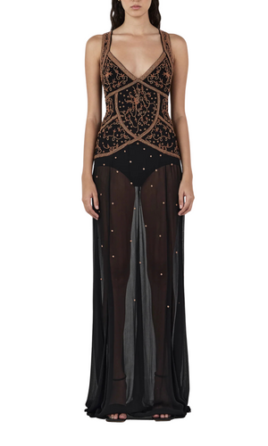 HANSEN & GRETEL Maja Beaded Maxi Dress
