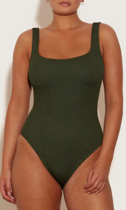 HUNZA G Square Neck Swim