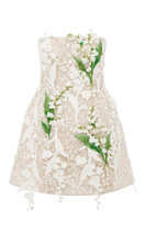 Load image into Gallery viewer, LEO LIN Roselle Embellished Lace Bustier Mini Dress
