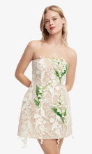 Load image into Gallery viewer, LEO LIN Roselle Embellished Lace Bustier Mini Dress
