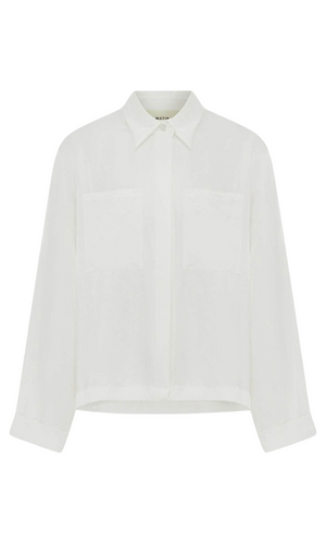 MATIN Shaped Yoke Cropped Shirt