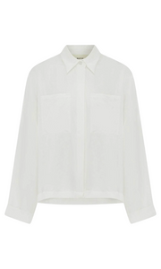 MATIN Shaped Yoke Cropped Shirt