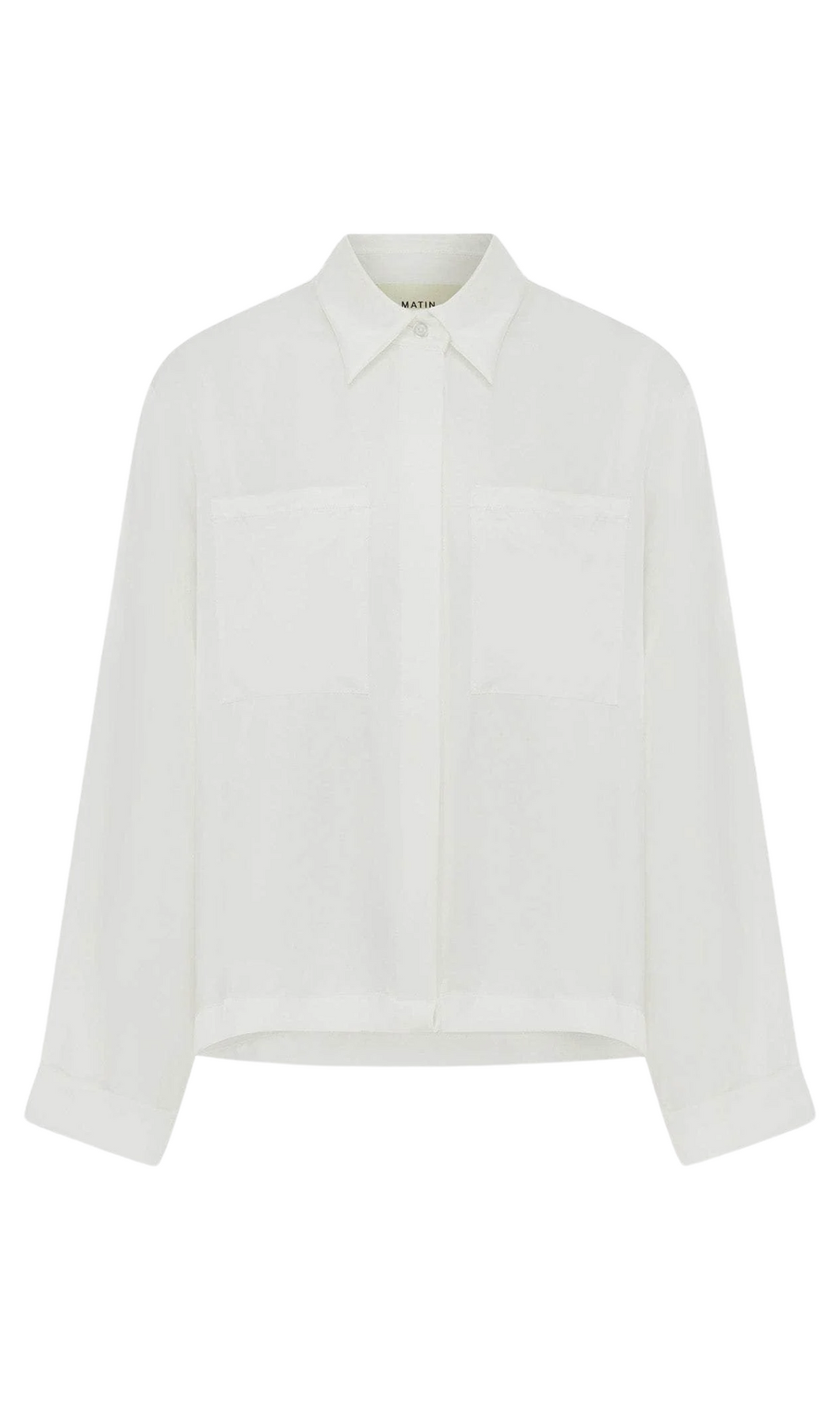 MATIN Shaped Yoke Cropped Shirt