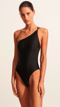 Load image into Gallery viewer, MATTEAU | One Shoulder Maillot | Black
