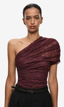 Load image into Gallery viewer, MISHA The Kali Lace Top in Currant at SAINTE
