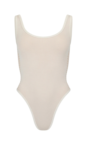 NAGNATA Houndstooth Wool Bodysuit