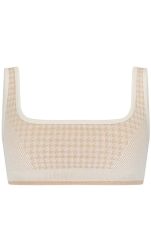 NAGNATA Houndstooth Wool Bralet