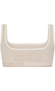 NAGNATA Houndstooth Wool Bralet