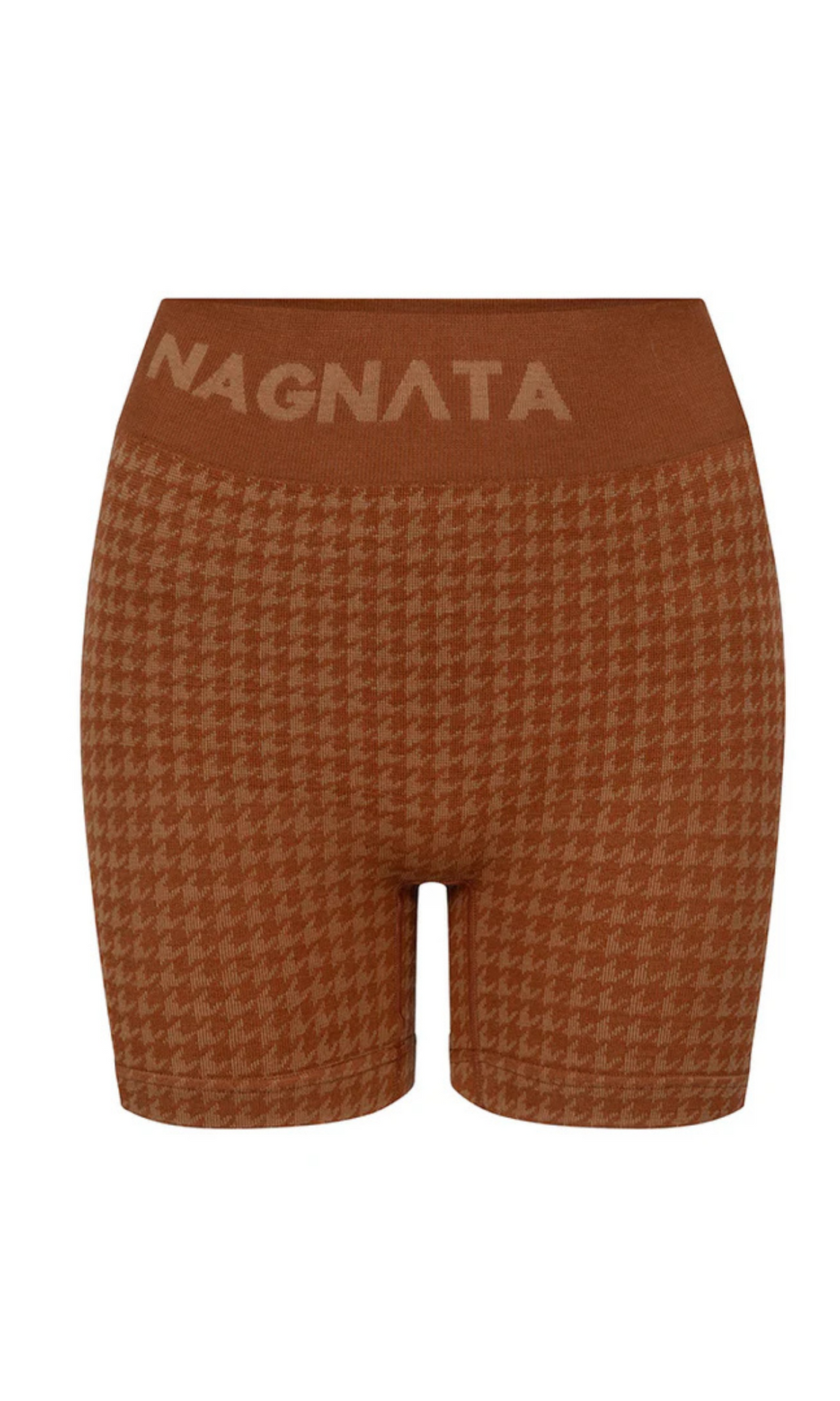 NAGNATA Houndstooth Wool Mini Short