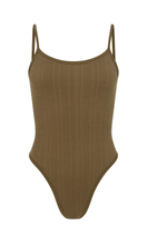 Load image into Gallery viewer, NAGNATA Pinstripe Wool Bodysuit
