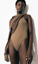 Load image into Gallery viewer, NAGNATA Pinstripe Wool Bodysuit
