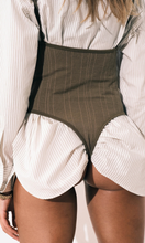 Load image into Gallery viewer, NAGNATA Pinstripe Wool Bodysuit
