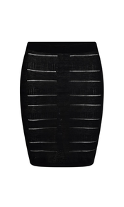 NAGNATA Seda Silk Check Skirt