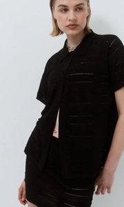 NAGNATA Seda Silk Check Skirt