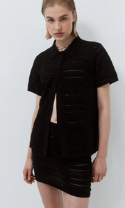 NAGNATA Seda Silk Check Skirt