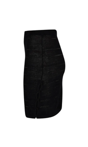 NAGNATA Seda Silk Check Skirt