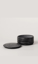 Load image into Gallery viewer, MARBLE Black Round Dish with Lid
